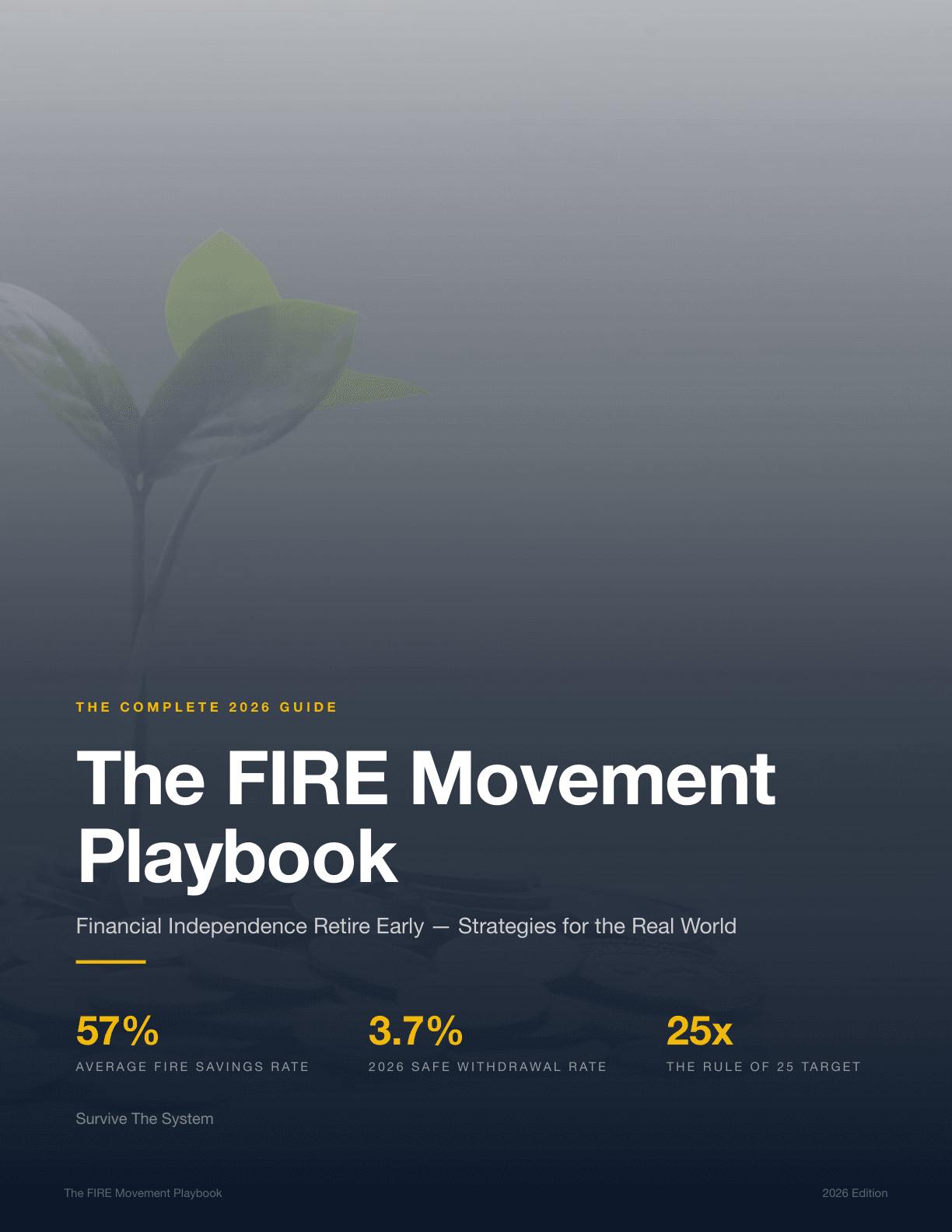 The FIRE Movement Playbook Front Cover